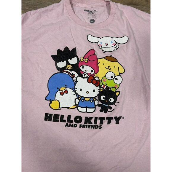 Sanrio Hello Kitty And Friends Pink Short Sleeve T-Shirt Size 2XL - Picture 4 of 6